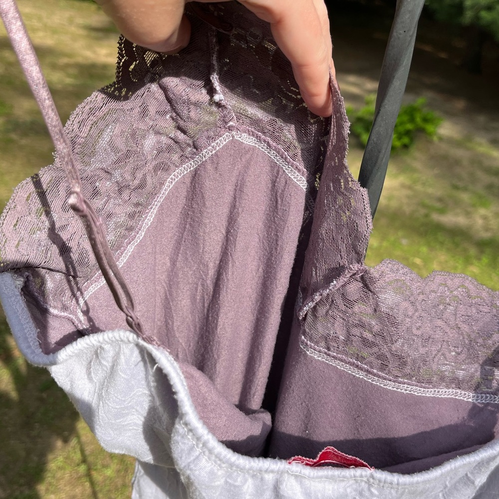 Y2K Vol. 1 Lace Sequin Cami Tank Top Purple Size XL Girly Fairy Whimsy - Picture 10 of 13